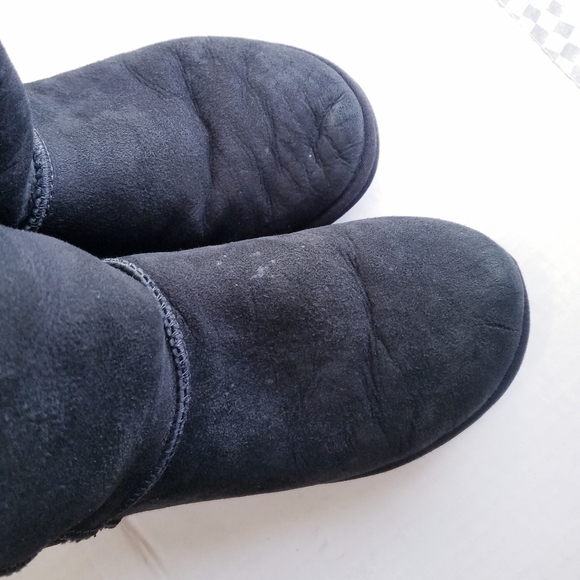 🌸 UGG | Classic Tall II Suede Sherpa lined Boots, size 6, Black - Picture 4 of 12